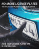 QuickPlate video: license plate taken off by hand in one second
